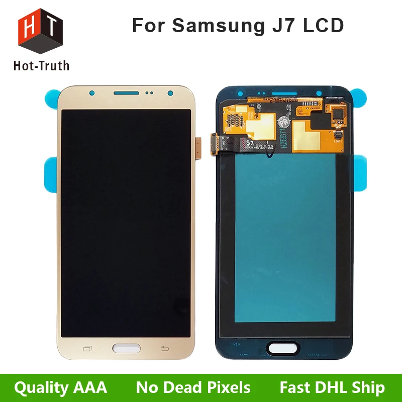 ЖК-дисплей для Samsung J7 Дисплей J700F J700M J700H Сенсорный экран планшета сборки отличное