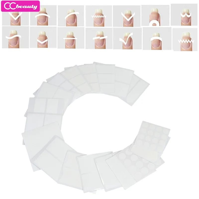 CCbeauty французский дизайн ногтей наклейки DIY наконечник направляющие Французский