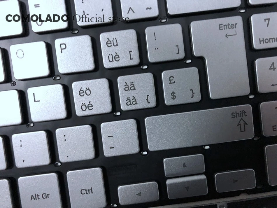 SW Swiss Laptop keyboard for Samsung 880Z5E 870Z5E 770Z5E 780Z5E 670Z5 670Z5E backlit Silver keyboard SW layout -2