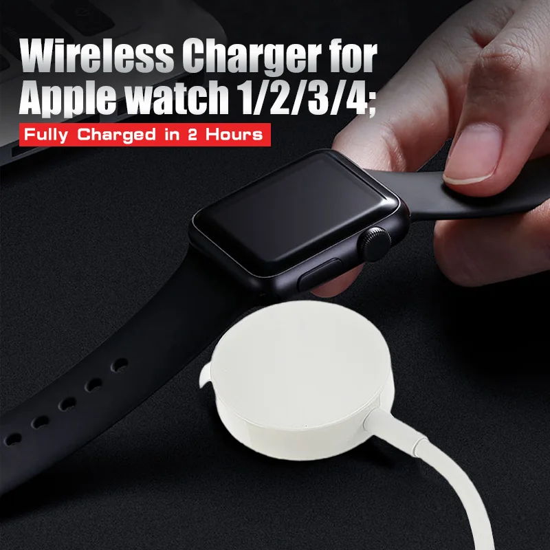 Беспроводной Зарядное устройство для наручных часов Apple Watch 1/2/3/4 USB быстрой беспроводной зарядки кабель Универсальный кабель 1 м