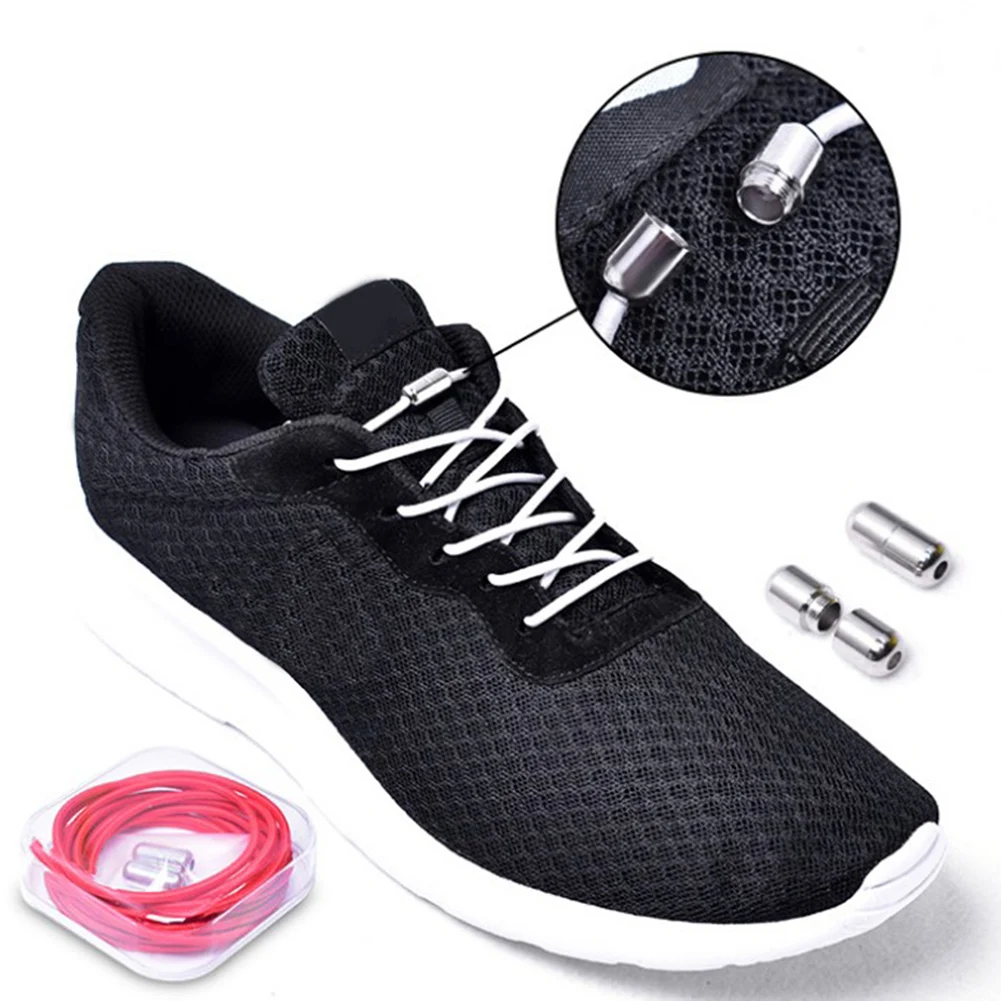Hot 1Pair Shoelaces Elastic No Tie Locking Round Shoelace Kids Adult Sneakers Quick Shoelaces 100cm Round Shoe Laces Strings Hot 1Pair Shoelaces Elastic No Tie Locking Round Shoelace Kids Adult Sneakers Quick Shoelaces 100cm Round Shoe Laces Strings