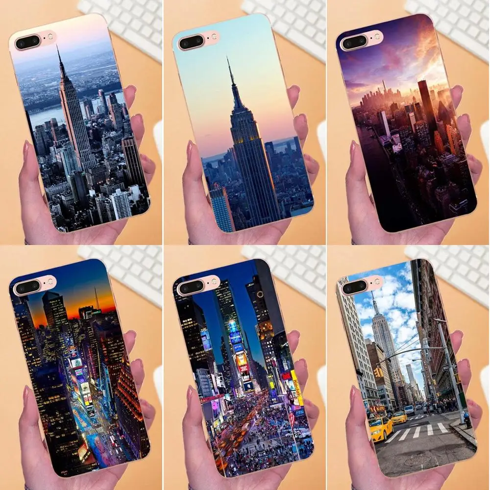 Nyc New York City Landscape для Xiaomi Redmi Note 2 3 3S 4 4A 4X 5 5A 6 6A Pro Plus мягкие Защитные чехлы телефонов |
