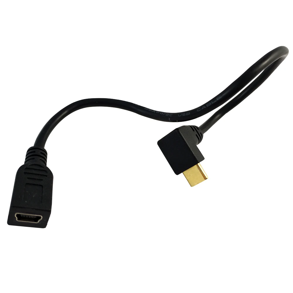 DANSPEED 25 см Mini USB 2,0 5Pin Female to USB 3,1 type C Мужской Разъем Кабель-адаптер для передачи данных быстрая передача