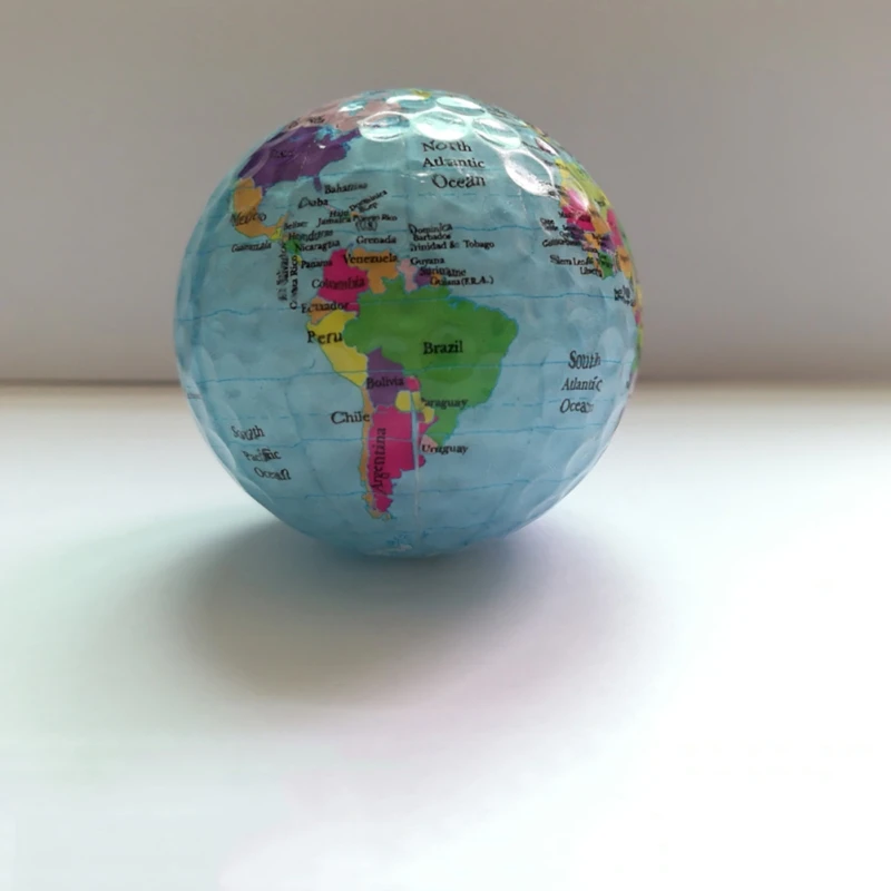 Globe Map Color Golf Balls Practice Golf Balls Golf Gift Balls afbeelding