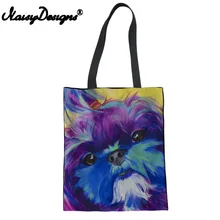 Noisydesigns женская сумка для покупок с принтами собак, женская сумка-тоут, посылка через плечо для женщин, женская сумка на каждый день, простая сумка через плечо