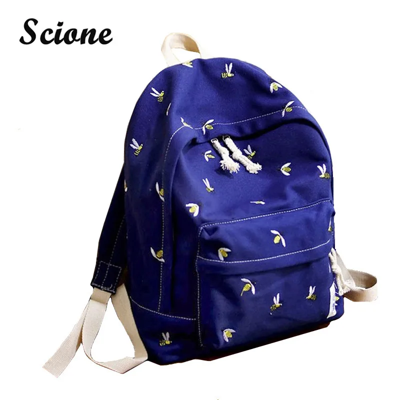 

Korean Style Harajuku Backpack Cute Funny Animal Embroidery Backpack Teenage Student School Bag Women Bookbag Laptop Rucksack