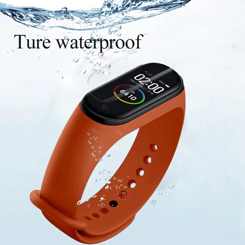 Защитная пленка для экрана xiaomi mi Band 4 12 шт. мягкая смарт браслета miband не закаленное