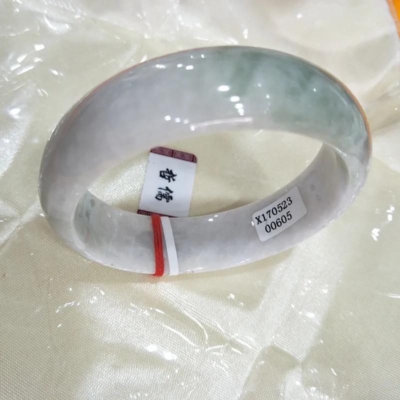 Natural Jadeite Bangle Exquisite Women's 54mm58mm Jade Bracelet Free