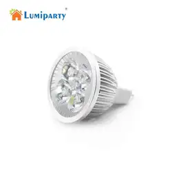 LumiParty Светодиодный прожектор 12 V 4 W 7000 K MR16 (440 люмен-50 Ватт эквивалент) холодный 60 градусов угол луча лампы прожектора