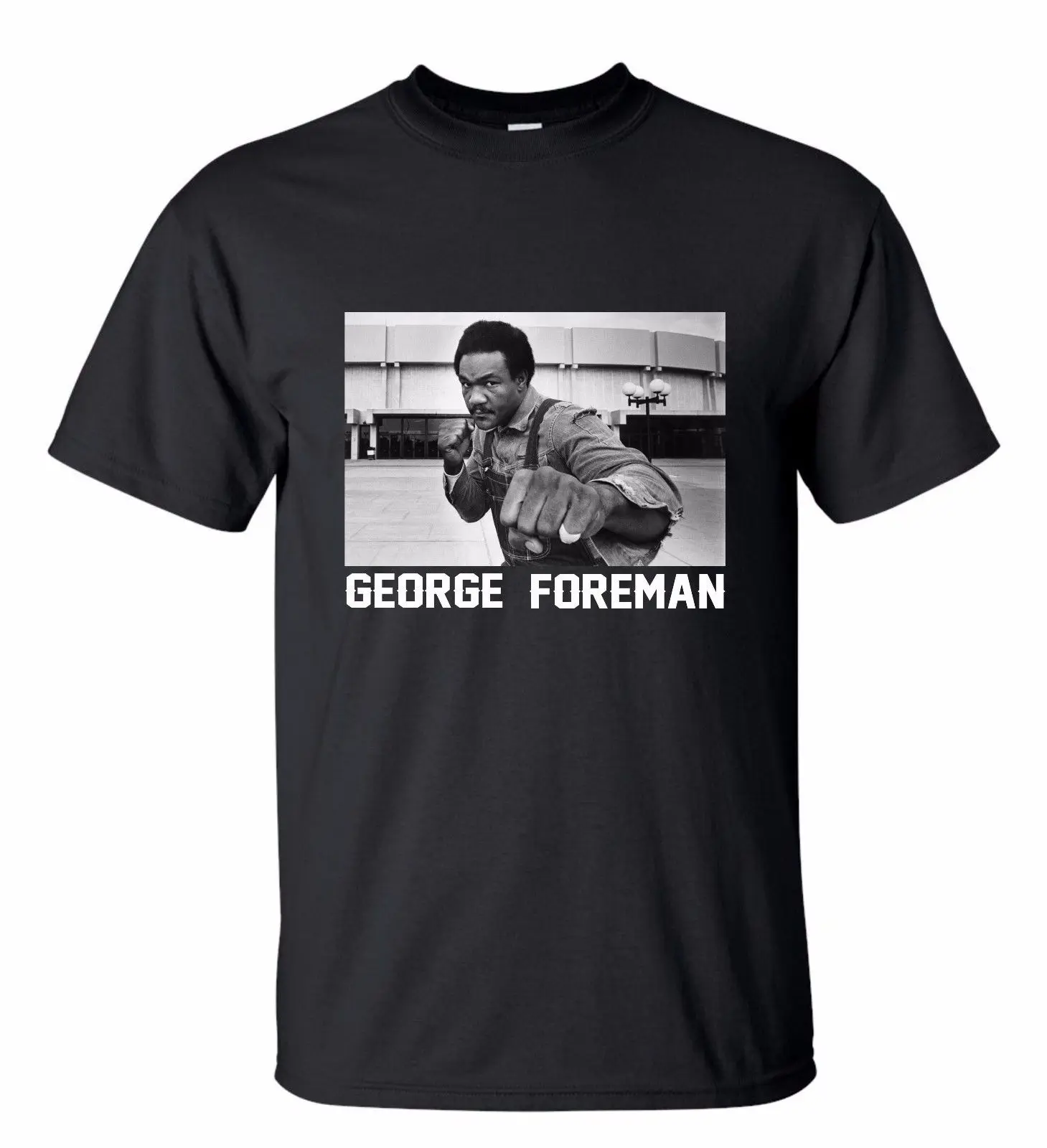 

George Foreman - T-Shirt, boxer Legend Short Sleeve Cotton T Shirts Man Clothing O-Neck T Shirt Harajuku Tops Tees Loose Clothes