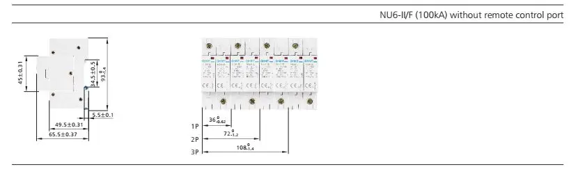 CHINT NU6-II 2P 15-40KA 275V низковольтный стабилизатор напряжения NU6-II 2P 15-40KA 385V стабилизатор напряжения