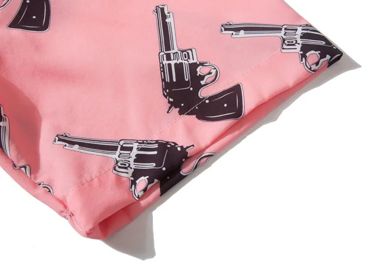 Pistol Gun Print Hawaiian Shirts 4