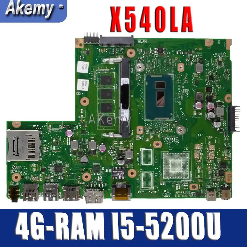Amazoon X540LA محمول اللوحة الأم ل ASUS X540LJ X540L F540L X540 اختبار اللوحة الأصلية 4G-RAM I5-5200U