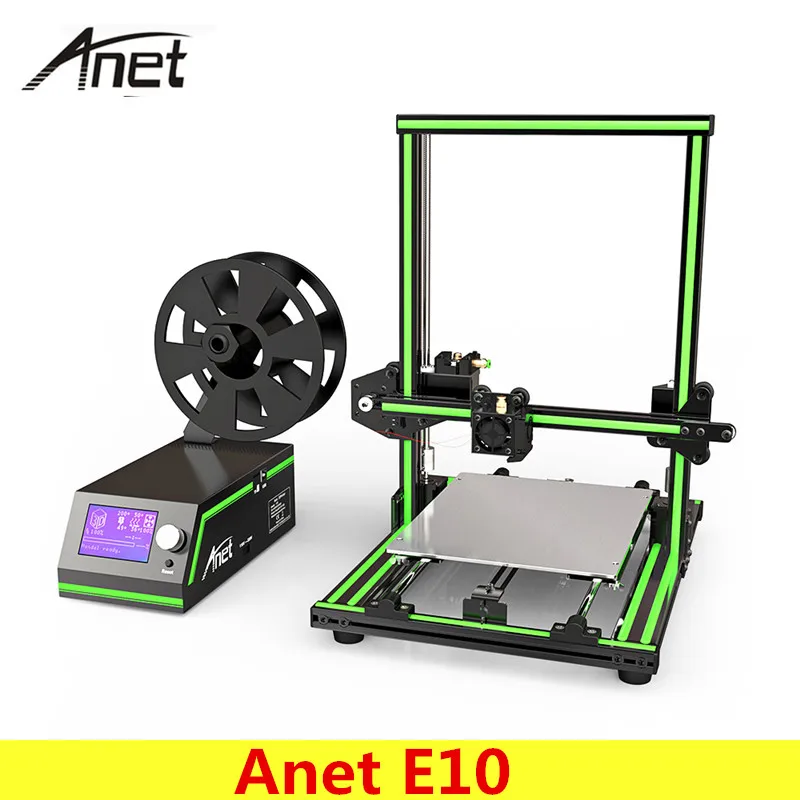 

Original Anet E10 3D Printer Set DIY 220*270*300mm 0.4mm Nozzle LCD Screen 3D Desktop Printing Aluminum Frame PLA Plastic Gift