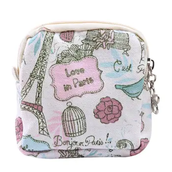 

Storage Bags Cartoon Sanitary Napkin Bag Purse Holder Organizer Storage Bags Zipper Travel Napkins Towel Pouch Pad Holder