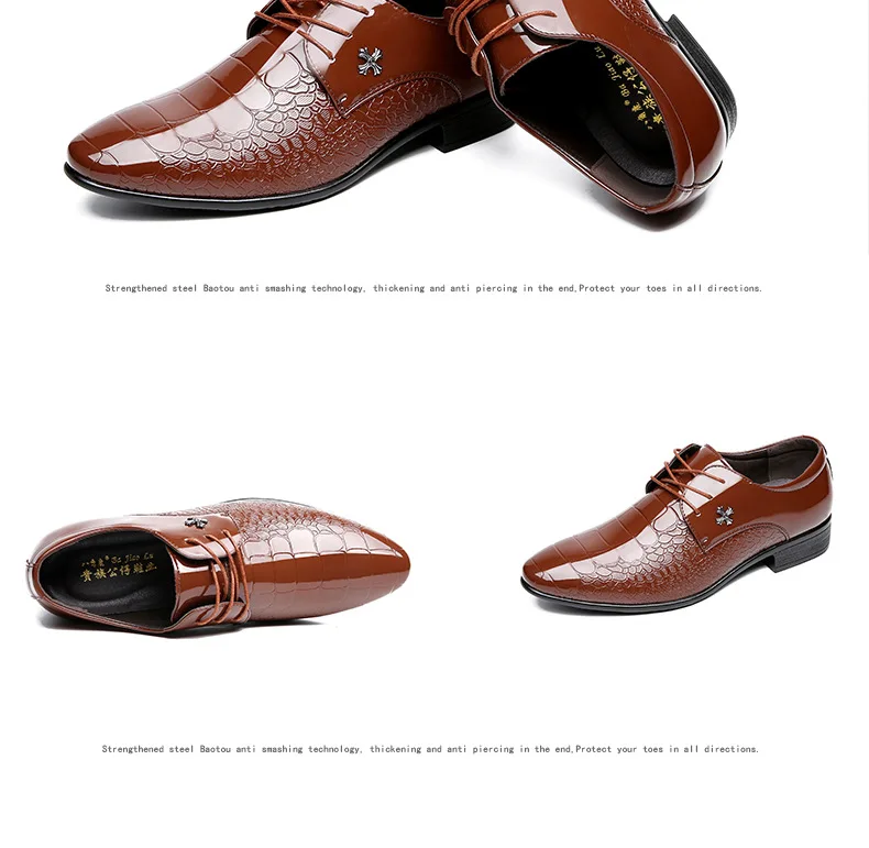 Большие размеры 38-48; Мужские модельные туфли; удобные кожаные туфли на танкетке; Прямая поставка; брендовая роскошная мужская официальная обувь в Корейском стиле;