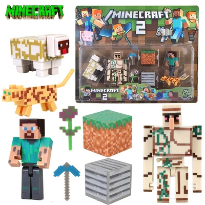 

NEW Arrival Minecraft Toys A suit of styles Stone Bed Box Model Toy ction Figure Kids Toys Christmas Gift