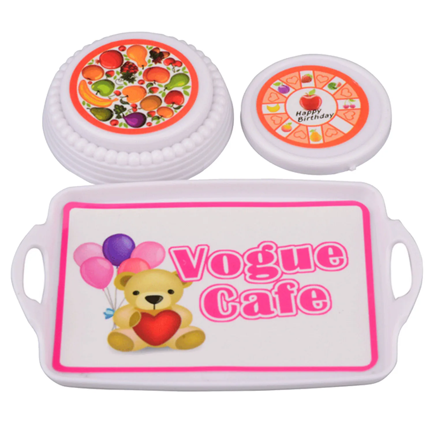 Besegad Kids 25PCS Mini Doll Simulation Pots Pans Spoons Cups Knives Kitchen Cookware Tool Dollhouse Accessories for Barbie Toy