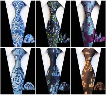 

2020 Unique Design Fashion Explosion Quality High Quality Polyester Silk Business Men's Casual Decorative Tie Pocket Towel Set