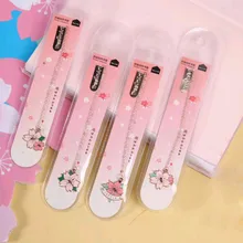 Романтическая розовая Сакура Подвеска из металлической цепочки маркер Закладка страницы школьные канцелярские принадлежности для студентов