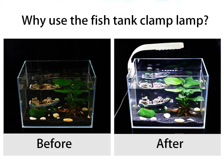 Petshy 10 Вт Светодиодный светильник для аквариума s супер тонкий водонепроницаемый пристегивающийся светильник для растений энергосберегающий светильник для аквариума ing