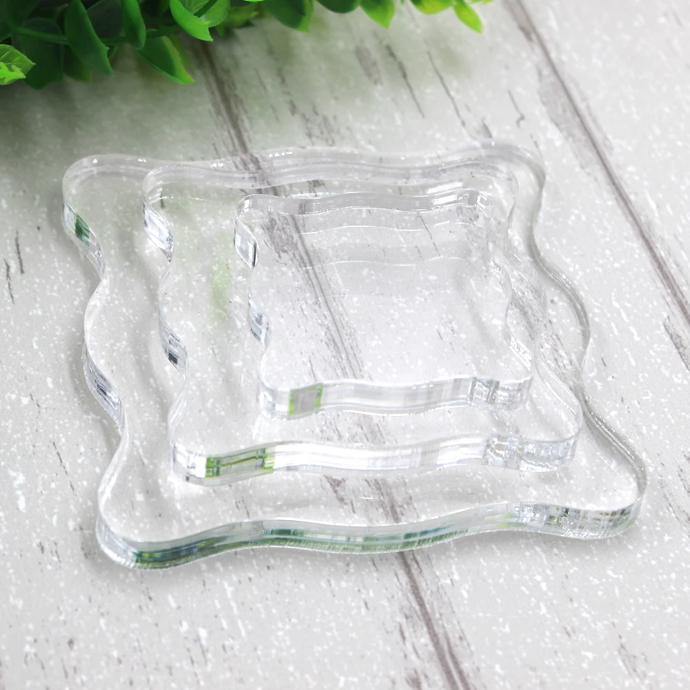 New Transparent Silica Gel Stamp Acrylic Block Pad DIY Scrapbooking