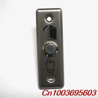 

YOCOMYLY (TM) 20pcs NEW Door Exit Control alloy 9cm x3cm panel &16mm Momentary Push Button Switch