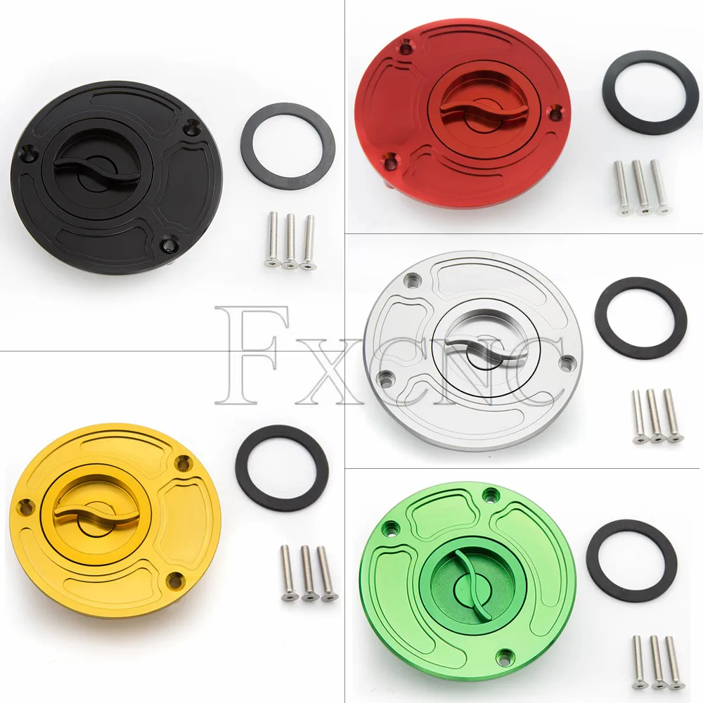 

Motorcycle Fuel Tank Cap Gas Cap Cover Keyless For Kawasaki Z750 Z1000 ZX6R ZZR600 2003-2006 2004 2005 2006