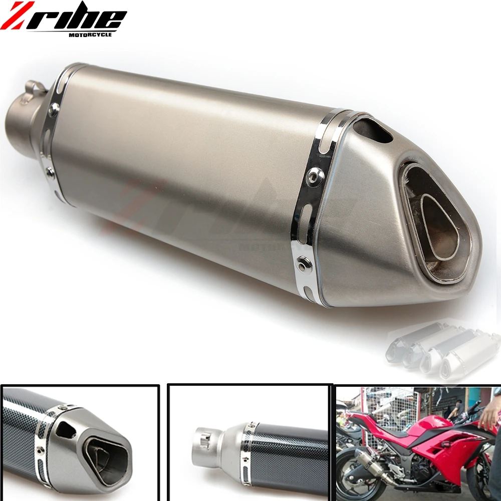Универсальный глушитель для мотоцикла 51 мм выхлопная труба на входе honda vfr 1200/f xl1000