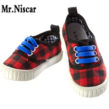 Mr. Niscar 1 комплект/12 шт. шнурки без завязок детские спортивные беговые эластичные силиконовые шнурки для обуви для детей все кроссовки