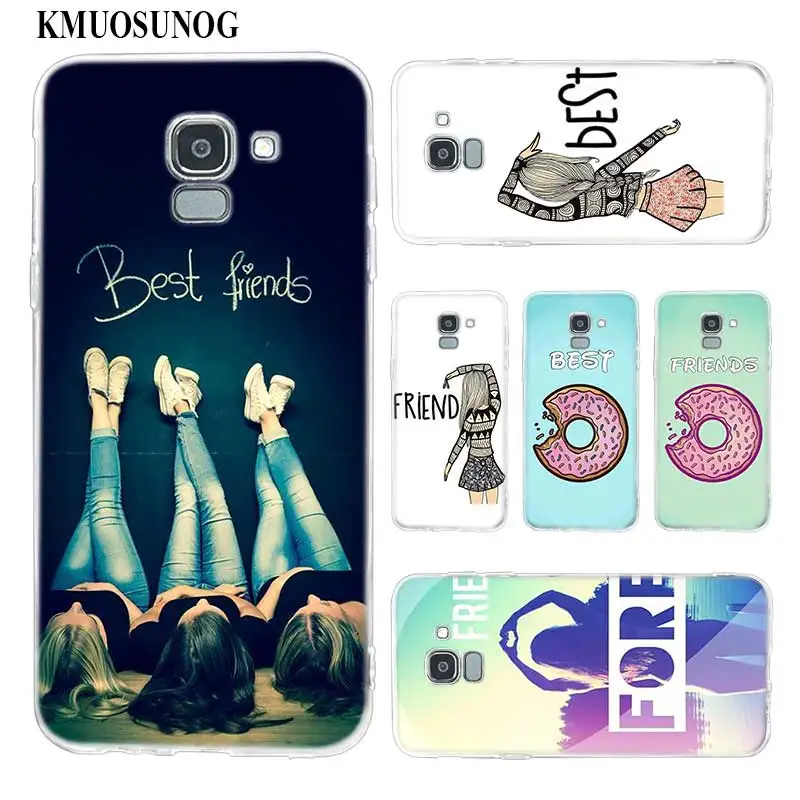 

Transparent Soft Silicone Phone Case Best Friend BFF For Samsung Galaxy j8 j7 j6 j5 j4 j3 Plus 2018 2017 Prime