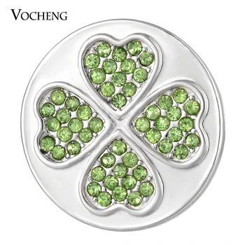 

10PCS/Lot Vocheng Snap Charms Button Bronze Lucky with Crystal 18mm 2 Colors Vn-1803*10