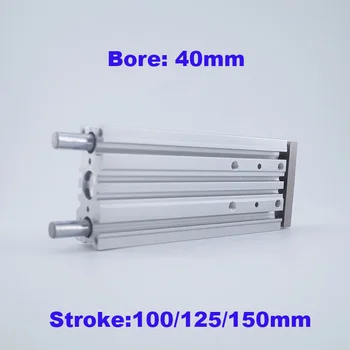 

GOGO Bore 40mm stroke 100/125/150mm compact guide cylinder MGPM Slide bearing/MGPL Ball bushing piston cylinder actuator