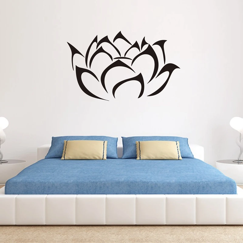 Lotus flower vinyl wall sticker ,Lotus blossom wall art decal free