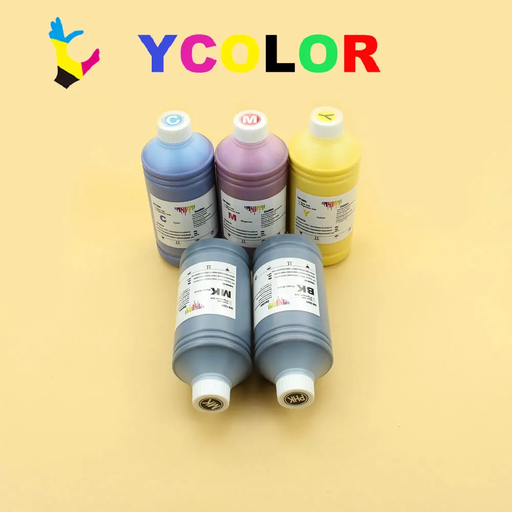 Encre à pigment pour Epson Stylus pro 1000 7700 7710 9700, BK CM Y MK, 9710 ml/bouteille, étanche