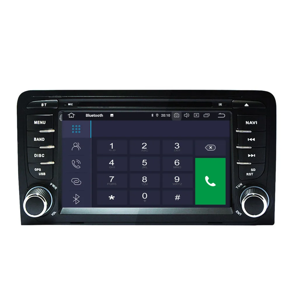 Sale COIKA 7" Android 9.0 System Car DVD Radio Player For Audi A3 S3 2003-2011 With 2+16G RAM GPS Navi Stereo 4G OBD DVR RDS WIFI BT 4