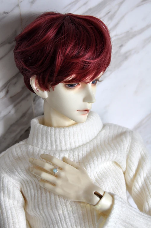 BJD кукла парики короткие парики из натуральных волос для 1/3 1/4 1/6 BJD DD SD MSD YOSD кукла высокотемпературный провод парики просты в уходе аксессуары для куклы