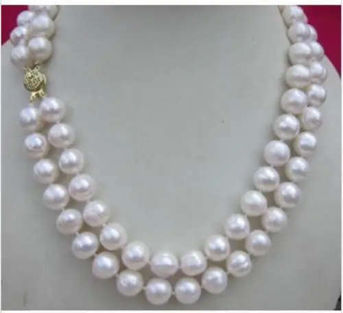 

natural AAA 10-11M SOUTH SEA NATURAL White PEARL NECKLACE