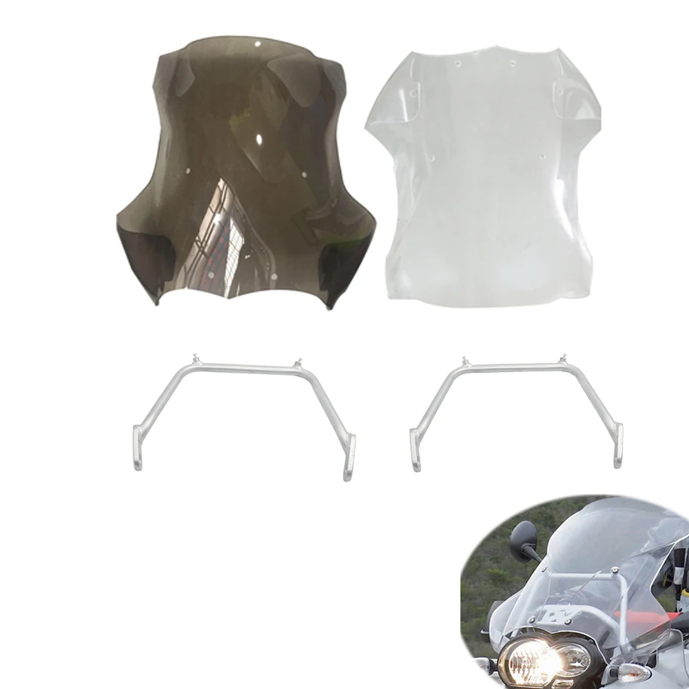 

05-12 For BMW R1200GS ADV Motorcycle Windshield Windscreen Mounting Bracket R 1200 GS 1200GS R1200 GS ADV Adventure 2005 - 2012