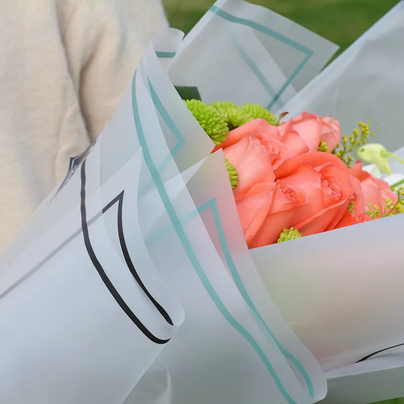 Полупрозрачная Водонепроницаемая оберточная бумага для цветов Упаковка букета для цветов материалы для украшения цветов Упаковка для цветов 10 шт
