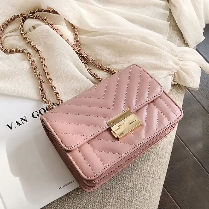 quilted pink bag