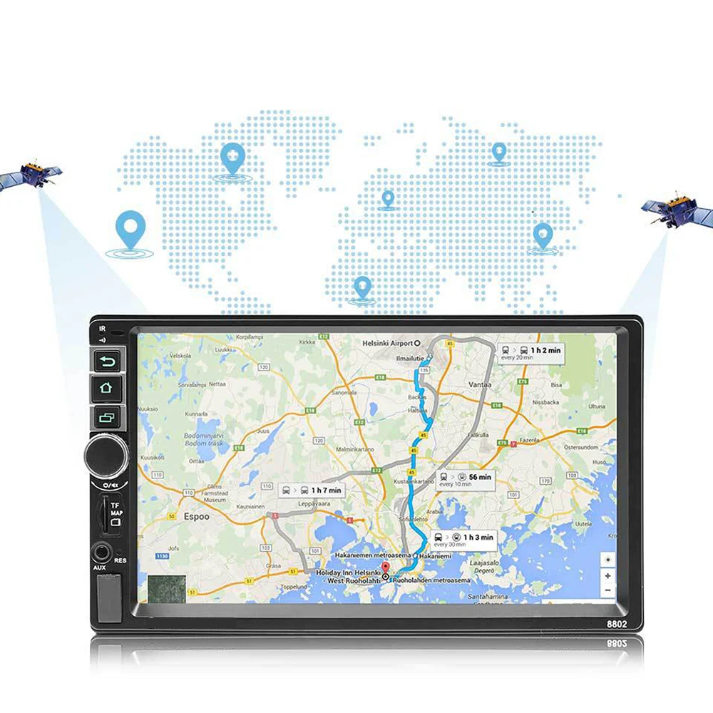 HD 7'' Touch Screen Car MP5 Player Stereo Radio 2 Din In Dash Bluetooth GPS Head Unit Car Radio for Android 7.0 inch