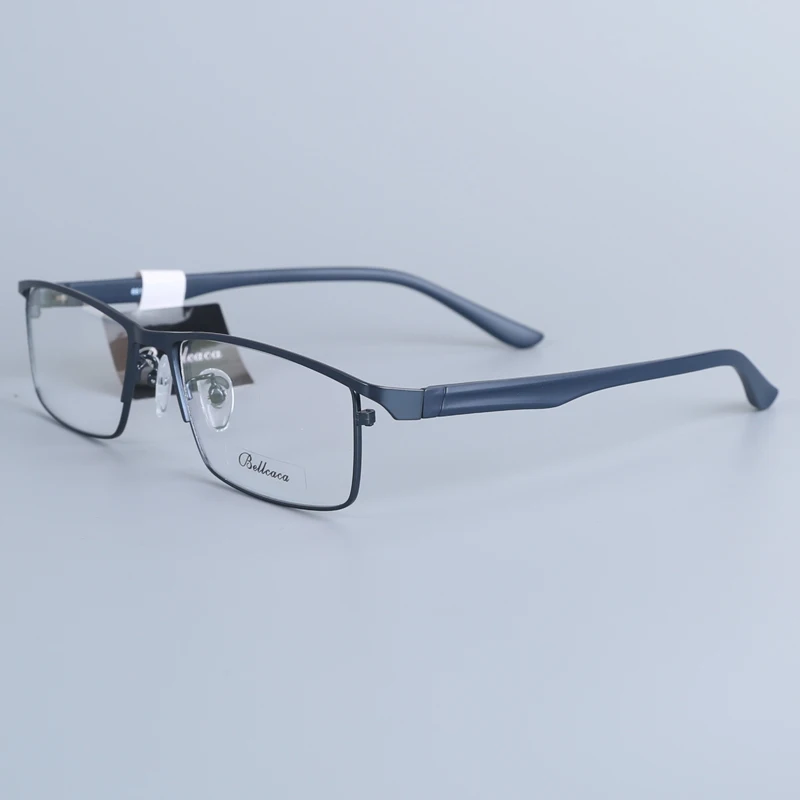 Оправа для очков, мужские очки, ботаник, Компьютерная оптика, близорукость, рецепт, прозрачные линзы, оправа для очков, для мужчин, очки, 6611 - Цвет оправы: 6611 blue