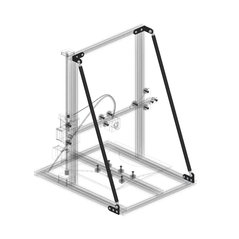 3d принтер галстук комплект кронштейн для Creality3d CR-10/10 S/10S4 Alfawise U20 TEVO Tornado AnetE12 DIY настольный принт