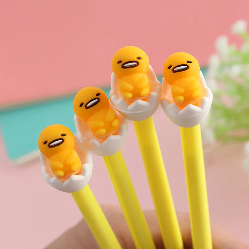 

2pcs Lazy Egg Gel Pen Cute Pen Stationary Kawaii School Supplies Gel Ink Pen School Stationary Office Suppliers Pen Kids Gift