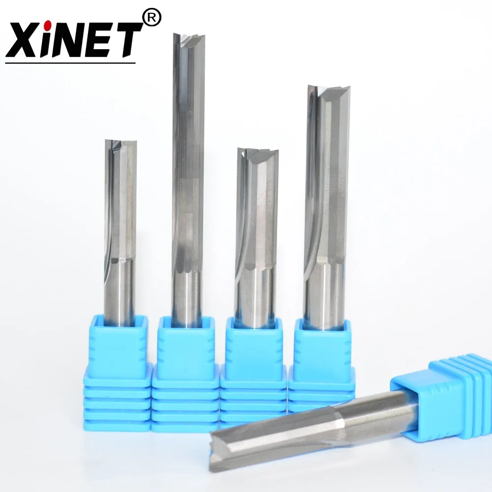 CNC carbide end mill,woodworking router bit,High precision,2 straight flutes end milling cutter
