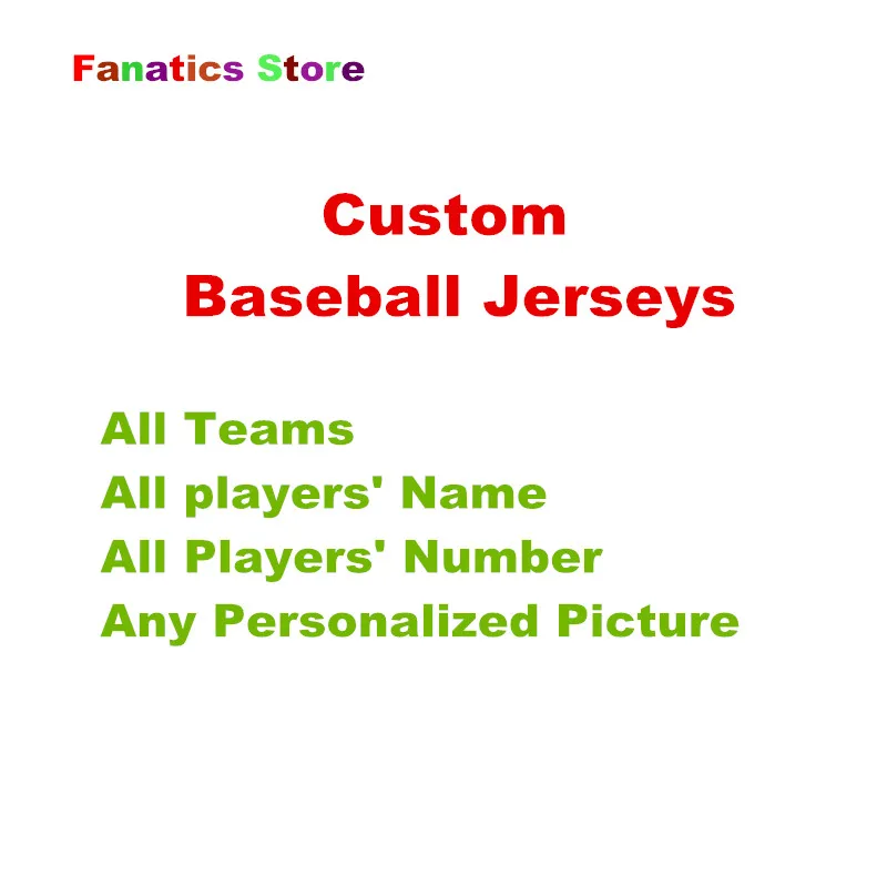 

Baseball Jersey Custom All Embroidered Any Stlye Any Color Any Number Any Name Any Size