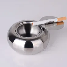 Креативная Толстая пепельница в форме барабана модная металлическая пепельница с крышкой