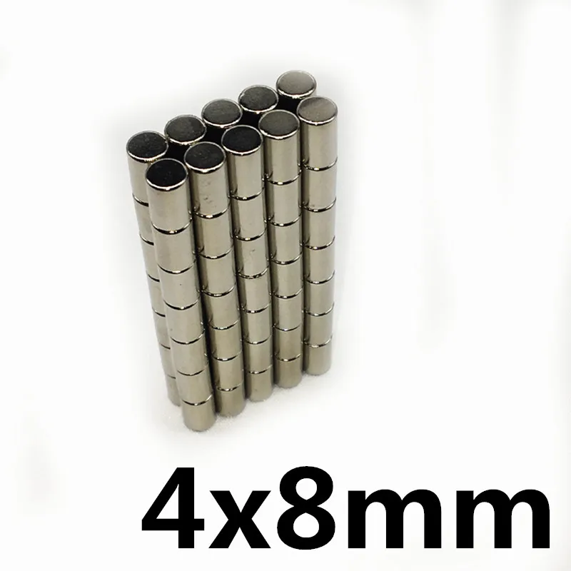 

20pcs neodymium magnet 4x8mm N35 Small Disc Round Super Strong magnets 4*8 mm Powerful Rare Earth Neodymium Magnets 4x8 mm