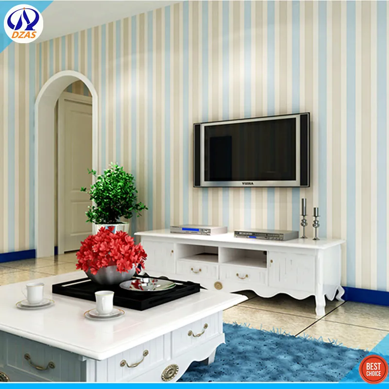 

Modern minimalist background 3D sLight Blue tereo gilt stripe living room bedroom DZAS-CJ wall wallpaper